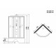 Душевая кабина Niagara Classic 90x90 NG-2508-14F с гидромассажем