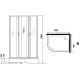 Душевая кабина Niagara Classic 100х80 R NG-33084-14RBKG с гидромассажем