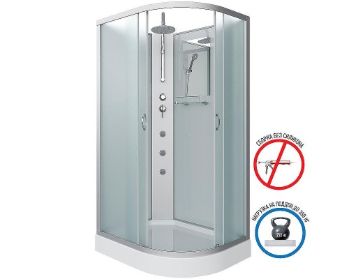 Душевая кабина Niagara Classic 120x80 L NG-3312-14LBKTG с гидромассажем