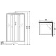 Душевая кабина Niagara Eco 90x90 E90/26Q/TN без гидромассажа