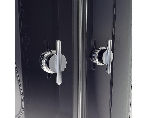 Душевая кабина Niagara Eco 100x80 L E100/80/40L/TN/BK без гидромассажа