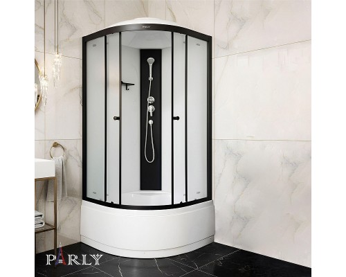 Душевая кабина Parly 80х80 BETT B821 профиль Черный стекло матовое