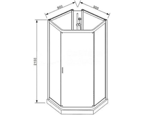 Душевая кабина Parly 90x90 P91B без гидромассажа