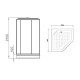 Душевая кабина Parly Penta 90x90 P911F без гидромассажа