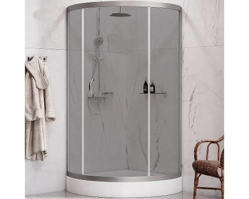 Душевой уголок AM.PM Bliss L 90x90 W53G-315-090MG64 профиль Хром матовый стекло тонированное