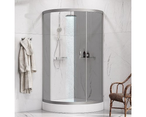 Душевой уголок AM.PM Bliss L 90x90 W53G-315-090MG64 профиль Хром матовый стекло тонированное