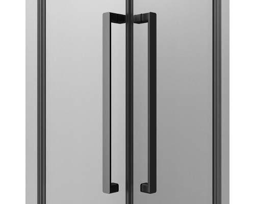 Душевой уголок AM.PM Func 120x80 W84G-403-12080-BT профиль Черный матовый стекло прозрачное