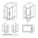 Душевой уголок AM.PM Func 120x80 W84G-403-12080-BT профиль Черный матовый стекло прозрачное