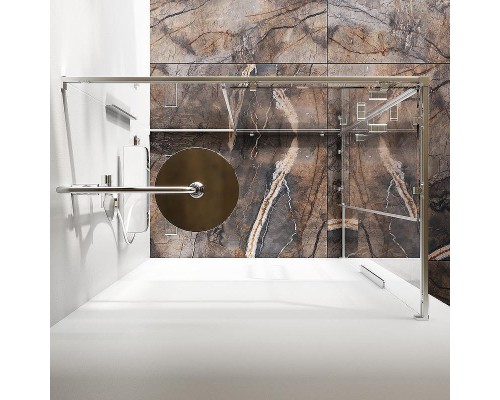 Душевой уголок AM.PM Func 120x80 W84G-403-12080-MT профиль Хром матовый стекло прозрачное