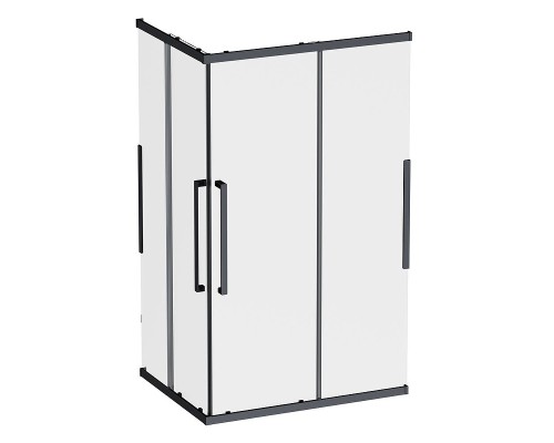Душевой уголок AM.PM Func 120x90 W84G-403-12090-BT профиль Черный матовый стекло прозрачное