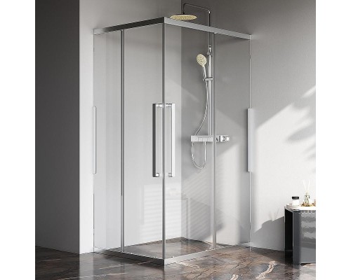 Душевой уголок AM.PM Func 120x90 W84G-403-12090-MT профиль Хром матовый стекло прозрачное