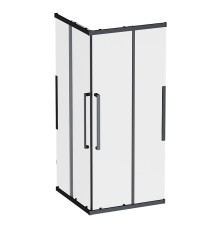 Душевой уголок AM.PM Func 90x90 W84G-403-9090-BT профиль Черный матовый стекло прозрачное