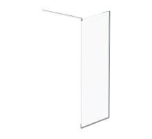 Душевая перегородка AM.PM Func 80 W84WI-80-F1-MTE профиль Хром матовый стекло прозрачное