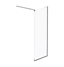 Душевая перегородка AM.PM Func 80 W84WI-80-F1-BTE профиль Черный матовый стекло прозрачное