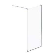 Душевая перегородка AM.PM Func 100 W84WI-100-F1-MTE профиль Хром матовый стекло прозрачное