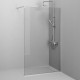 Душевая перегородка AM.PM Func 120 W84WI-120-F1-MTE профиль Хром матовый стекло прозрачное