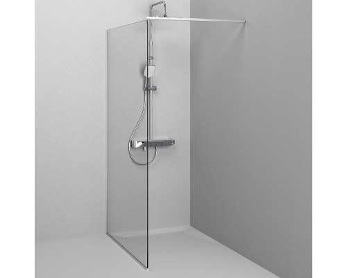 Душевая перегородка AM.PM Func 120 W84WI-120-F1-MTE профиль Хром матовый стекло прозрачное