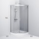Душевой уголок AM.PM Gem 90х90 W90G-401-090WT профиль Хром матовый стекло прозрачное