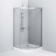 Душевой уголок AM.PM Gem 100х100 W90G-401-100WT профиль Хром матовый стекло прозрачное