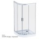 Душевой уголок AM.PM Gem 100х100 W90G-401-100WT профиль Хром матовый стекло прозрачное