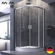 Душевой уголок AM.PM Gem 100х100 W90G-401-100WT профиль Хром матовый стекло прозрачное