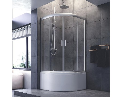 Душевой уголок AM.PM Gem 90х90 W90G-401A090WT профиль Хром матовый стекло прозрачное