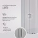 Душевой уголок AM.PM Gem 80х80 W90G-401-080WT профиль Хром матовый стекло прозрачное