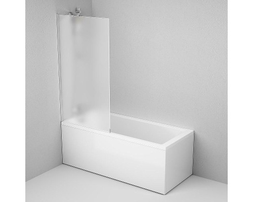 Шторка на ванну AM.PM Gem 80 W90BS-080-140CM профиль Хром матовый стекло матовое