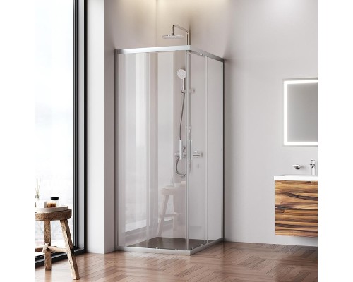 Душевой уголок AM.PM Gem 100x80 W90G-403-100280-MT профиль Хром матовый стекло прозрачное