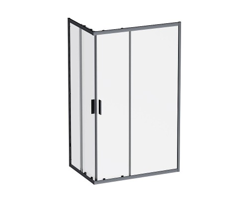 Душевой уголок AM.PM Gem 120x80 W90G-403-120280-BT профиль Черный матовый стекло прозрачное