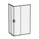 Душевой уголок AM.PM Gem 120x80 W90G-403-120280-BT профиль Черный матовый стекло прозрачное