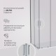 Душевой уголок AM.PM Gem 120x80 W90G-403-120280-MT профиль Хром матовый стекло прозрачное