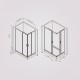 Душевой уголок AM.PM Gem 120x80 W90G-403-120280-MT профиль Хром матовый стекло прозрачное
