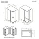 Душевой уголок AM.PM Gem 120x80 W90G-403-120280-MT профиль Хром матовый стекло прозрачное