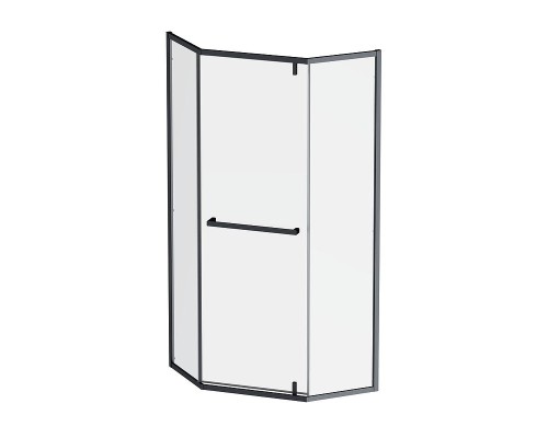 Душевой уголок AM.PM Gem 90x90 W90G-405-9090-BT профиль Черный матовый стекло прозрачное