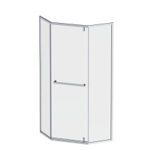 Душевой уголок AM.PM Gem 90x90 W90G-405-9090-MT профиль Хром матовый стекло прозрачное