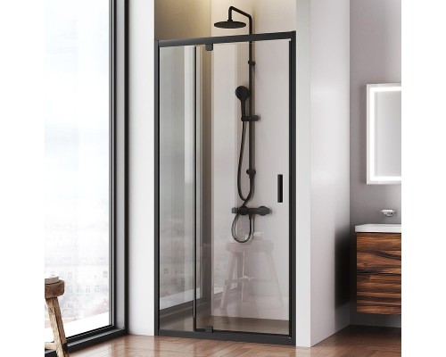 Душевая дверь AM.PM Gem 100 W90G-100-1P-BT профиль Черный матовый стекло прозрачное