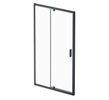 Душевая дверь AM.PM Gem 120 W90G-120-1P-BT профиль Черный матовый стекло прозрачное