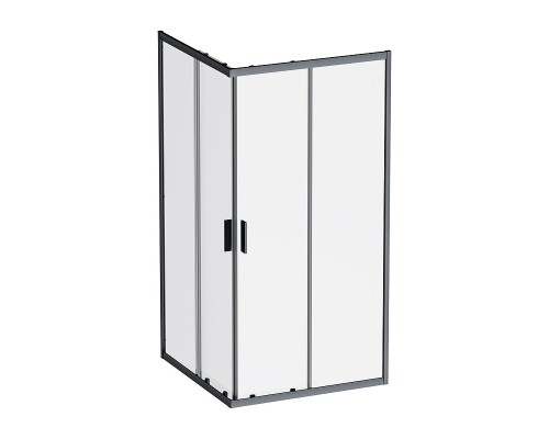 Душевой уголок AM.PM Gem 100х100 W90G-403-100100-BT профиль Черный матовый стекло прозрачное