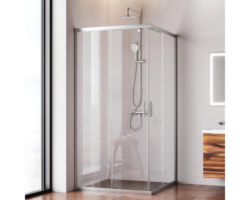 Душевой уголок AM.PM Gem 100х100 W90G-403-100100-MT профиль Хром матовый стекло прозрачное