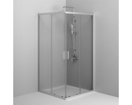 Душевой уголок AM.PM Gem 100х100 W90G-403-100100-MT профиль Хром матовый стекло прозрачное