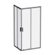 Душевой уголок AM.PM Gem 100х80 W90G-403-100280-BT профиль Черный матовый стекло прозрачное