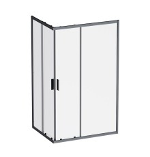 Душевой уголок AM.PM Gem 120х90 W90G-403-120290-BT профиль Черный матовый стекло прозрачное