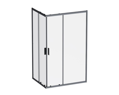 Душевой уголок AM.PM Gem 120х90 W90G-403-120290-BT профиль Черный матовый стекло прозрачное