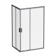 Душевой уголок AM.PM Gem 120х90 W90G-403-120290-BT профиль Черный матовый стекло прозрачное