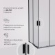 Душевой уголок AM.PM Gem 120х90 W90G-403-120290-BT профиль Черный матовый стекло прозрачное