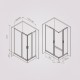 Душевой уголок AM.PM Gem 120х90 W90G-403-120290-MT профиль Хром матовый стекло прозрачное