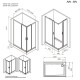 Душевой уголок AM.PM Gem 120х90 W90G-403-120290-MT профиль Хром матовый стекло прозрачное