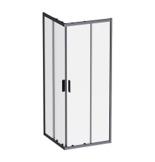 Душевой уголок AM.PM Gem 80х80 W90G-403-8080-BT профиль Черный матовый стекло прозрачное