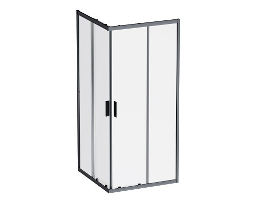 Душевой уголок AM.PM Gem 90х90 W90G-403-9090BT профиль Черный матовый стекло прозрачное